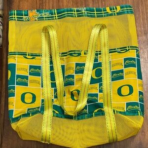 Oregon Ducks Mesh Tote Bucket Bag - Grocery, Laundry, Carry All